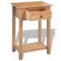 vidaXL Mesa consola de madera de roble maciza 50x32x75 cm vidaXL Mesa consola de madera de roble maciza 50x32x75 cm