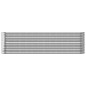 vidaXL Jardinera arriate acero recubrimiento polvo plata 260x40x68 cm vidaXL Jardinera arriate acero recubrimiento polvo plata 260x40x68 cm