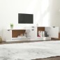 vidaXL Mueble para TV madera contrachapada blanco 158,5x36x45 cm vidaXL Mueble para TV madera contrachapada blanco 158,5x36x45 cm