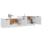 vidaXL Mueble para TV madera contrachapada blanco 158,5x36x45 cm vidaXL Mueble para TV madera contrachapada blanco 158,5x36x45 cm