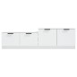 vidaXL Mueble para TV madera contrachapada blanco 158,5x36x45 cm vidaXL Mueble para TV madera contrachapada blanco 158,5x36x45 cm