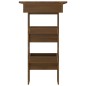vidaXL Mesa de bar de pared contrachapada roble marrón 102x45x103,5cm vidaXL Mesa de bar de pared contrachapada roble marrón 102x45x103,5cm