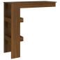 vidaXL Mesa de bar de pared contrachapada roble marrón 102x45x103,5cm vidaXL Mesa de bar de pared contrachapada roble marrón 102x45x103,5cm
