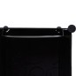 vidaXl Armario modular 9 compartimentos negro y blanco 37x115x150 cm vidaXl Armario modular 9 compartimentos negro y blanco 37x115x150 cm