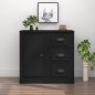 vidaXL Aparador de madera contrachapada negro 70x35,5x67,5 cm vidaXL Aparador de madera contrachapada negro 70x35,5x67,5 cm