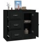 vidaXL Aparador de madera contrachapada negro 70x35,5x67,5 cm vidaXL Aparador de madera contrachapada negro 70x35,5x67,5 cm