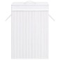 vidaXL Cesto de la ropa sucia de bambú 2 secciones blanco 72 l vidaXL Cesto de la ropa sucia de bambú 2 secciones blanco 72 l