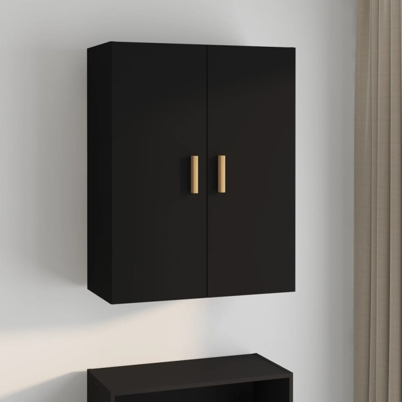 vidaXL Armario de pared colgante negro 69,5x34x90 cm vidaXL Armario de pared colgante negro 69,5x34x90 cm
