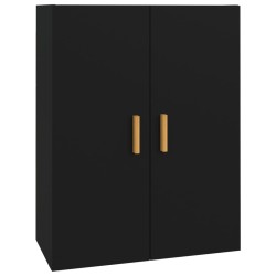 vidaXL Armario de pared colgante negro 69,5x34x90 cm