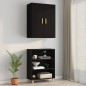 vidaXL Armario de pared colgante negro 69,5x34x90 cm vidaXL Armario de pared colgante negro 69,5x34x90 cm