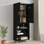 vidaXL Armario de pared colgante negro 69,5x34x90 cm vidaXL Armario de pared colgante negro 69,5x34x90 cm