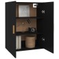 vidaXL Armario de pared colgante negro 69,5x34x90 cm vidaXL Armario de pared colgante negro 69,5x34x90 cm