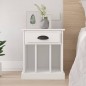vidaXL Mesita de noche color blanco 43x36x50 cm vidaXL Mesita de noche color blanco 43x36x50 cm