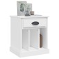 vidaXL Mesita de noche color blanco 43x36x50 cm vidaXL Mesita de noche color blanco 43x36x50 cm