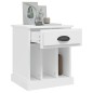 vidaXL Mesita de noche color blanco 43x36x50 cm vidaXL Mesita de noche color blanco 43x36x50 cm