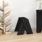 vidaXL Taburetes 2 unidades madera maciza de pino negro 40x40x45 cm vidaXL Taburetes 2 unidades madera maciza de pino negro 40x40x45 cm