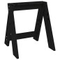 vidaXL Taburetes 2 unidades madera maciza de pino negro 40x40x45 cm vidaXL Taburetes 2 unidades madera maciza de pino negro 40x40x45 cm