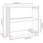 vidaXL Aparador HAMAR madera de pino maciza marrón miel 85x35x80 cm vidaXL Aparador HAMAR madera de pino maciza marrón miel 85x35x80 cm