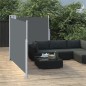 vidaXL Toldo lateral retráctil gris antracita 100x600 cm vidaXL Toldo lateral retráctil gris antracita 100x600 cm