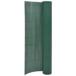 vidaXL Valla de jardín de doble cara verde 110x300 cm 