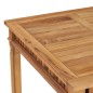 vidaXL Mesa de comedor de jardín madera maciza de teca 80x80x80 cm