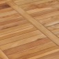 vidaXL Mesa de comedor de jardín madera maciza de teca 80x80x80 cm