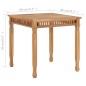 vidaXL Mesa de comedor de jardín madera maciza de teca 80x80x80 cm
