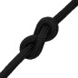 vidaXL Cuerda de barco polipropileno negro intenso 20 mm 100 m
