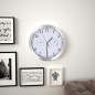 vidaXL Reloj de pared de cuarzo higrómetro y termómetro 30 cm blanco vidaXL Reloj de pared de cuarzo higrómetro y termómetro 30 cm blanco