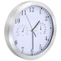 vidaXL Reloj de pared de cuarzo higrómetro y termómetro 30 cm blanco vidaXL Reloj de pared de cuarzo higrómetro y termómetro 30 cm blanco
