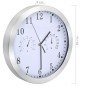 vidaXL Reloj de pared de cuarzo higrómetro y termómetro 30 cm blanco vidaXL Reloj de pared de cuarzo higrómetro y termómetro 30 cm blanco
