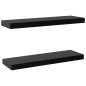 vidaXL Estantes flotantes de pared 2 unidades negro 60x20x3,8 cm vidaXL Estantes flotantes de pared 2 unidades negro 60x20x3,8 cm