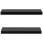 vidaXL Estantes flotantes de pared 2 unidades negro 60x20x3,8 cm vidaXL Estantes flotantes de pared 2 unidades negro 60x20x3,8 cm