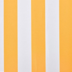 vidaXL Toldo de lona naranja y blanco 500x300 cm 