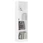 vidaXL Estantería de 4 niveles madera contrachapada blanca 40x24x142cm vidaXL Estantería de 4 niveles madera contrachapada blanca 40x24x142cm