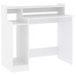 vidaXL Escritorio con luz LED madera contrachapada blanco 97x45x90 cm vidaXL Escritorio con luz LED madera contrachapada blanco 97x45x90 cm