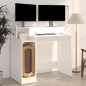 vidaXL Escritorio con luz LED madera contrachapada blanco 97x45x90 cm vidaXL Escritorio con luz LED madera contrachapada blanco 97x45x90 cm