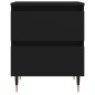 vidaXL Mesitas de noche 2 uds madera de ingeniería negro 40x35x50 cm vidaXL Mesitas de noche 2 uds madera de ingeniería negro 40x35x50 cm