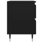 vidaXL Mesitas de noche 2 uds madera de ingeniería negro 40x35x50 cm vidaXL Mesitas de noche 2 uds madera de ingeniería negro 40x35x50 cm