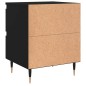 vidaXL Mesitas de noche 2 uds madera de ingeniería negro 40x35x50 cm vidaXL Mesitas de noche 2 uds madera de ingeniería negro 40x35x50 cm