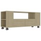 vidaXL Mueble para TV madera contrachapada roble Sonoma 120x35x48 cm vidaXL Mueble para TV madera contrachapada roble Sonoma 120x35x48 cm