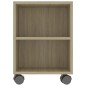 vidaXL Mueble para TV madera contrachapada roble Sonoma 120x35x48 cm vidaXL Mueble para TV madera contrachapada roble Sonoma 120x35x48 cm