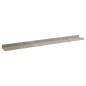 vidaXL Estantes de pared 2 unidades gris hormigón 80x9x3 cm vidaXL Estantes de pared 2 unidades gris hormigón 80x9x3 cm