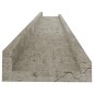 vidaXL Estantes de pared 2 unidades gris hormigón 80x9x3 cm vidaXL Estantes de pared 2 unidades gris hormigón 80x9x3 cm