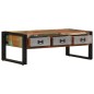 vidaXL Mesa de centro 3 cajones madera maciza reciclada 100x50x35 cm vidaXL Mesa de centro 3 cajones madera maciza reciclada 100x50x35 cm