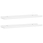 vidaXL Repisa para marcos de fotos 2 uds MDF blanco 60x9x3 cm vidaXL Repisa para marcos de fotos 2 uds MDF blanco 60x9x3 cm