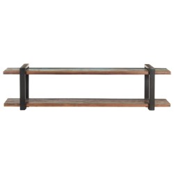 vidaXL Mueble para TV madera maciza reciclada 160x40x40 cm