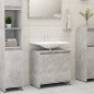 vidaXL Armario de baño madera contrachapada gris hormigón 60x33x61 cm
