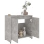 vidaXL Armario de baño madera contrachapada gris hormigón 60x33x61 cm