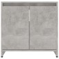 vidaXL Armario de baño madera contrachapada gris hormigón 60x33x61 cm